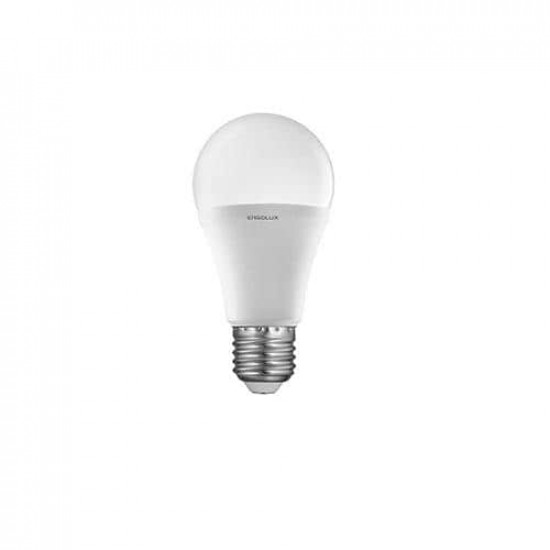 შუქდიოდური ნათურა ERGOLUX 3000K 12W 172-265V E27 ელექტრო აქსესუარები, წვრილი ტექნიკა შუქდიოდური ნათურა ERGOLUX 3000K 12W 172-265V E27 ERGOLUX 3000K 12W 172-265V E27-ს გააჩნია მუშაობის დიდი რესურსი (30000 სთ). შუქდიოდური ნათურა ERGOLUX 3000K 12W 172-265V E27