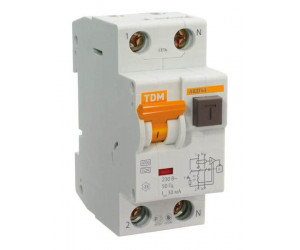 დიფერენციალური ავტომატი TDM SQ0202-0011 63 C50 30mА
