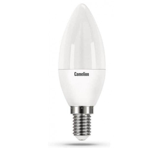 შუქდიოდური ნათურაLED12-C35-830-E14 3000K 12W E14 ელექტრო აქსესუარები, წვრილი ტექნიკა Camelion აწარმოებს მაღალხარისხიან პროდუქციას: კვების წყარო, სინათლის წყარო, სანათები. შუქდიოდური ნათურაLED12-C35-830-E14 3000K 12W E14