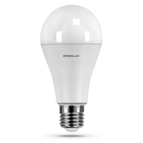 შუქდიოდური ნათურა Ergolux LED-A65-25W-E27-3K 3000K 25W E27 ელექტრო აქსესუარები, წვრილი ტექნიკა Ergolux-ის პროდუქცია გამოირჩევა არა მხოლოდ შესანიშნავი მახასიათებლებით და ხარისხით, არამედ ეფექტური დიზაინით. შუქდიოდური ნათურა Ergolux LED-A65-25W-E27-3K 3000K 25W E27
