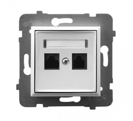 როზეტი კომპიუტერის CAT 5E GPK-2U-K-m-00 2 განყოფილებიანი ელექტრო აქსესუარები, წვრილი ტექნიკა Ospel არის პოლონური კომპანია, რომელიც 60 წელზე მეტხანს აწარმოებს ელექტროსამონტაჟო მოწყობილობებს. როზეტი კომპიუტერის CAT 5E GPK-2U-K-m-00 2 განყოფილებიანი
