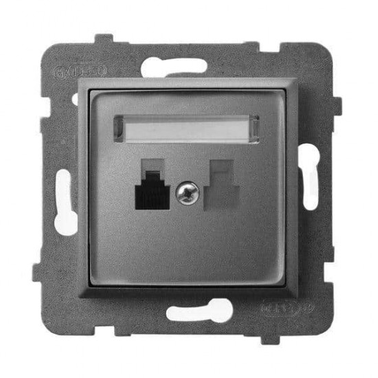 როზეტი ტელეფონის GPT-1U-m-70 1 განყოფილებიანი ელექტრო აქსესუარები, წვრილი ტექნიკა Ospel არის პოლონური კომპანია, რომელიც 60 წელზე მეტხანს აწარმოებს ელექტროსამონტაჟო მოწყობილობებს. როზეტი ტელეფონის GPT-1U-m-70 1 განყოფილებიანი