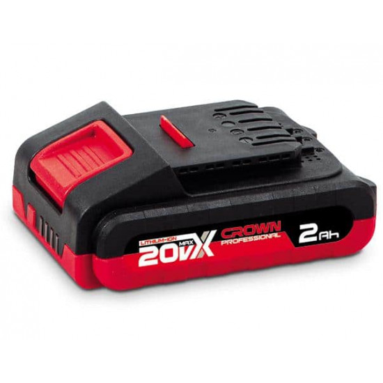 ელემენტი Crown CAB202013XE 20V 2.0 Ah ელექტრო აქსესუარები, წვრილი ტექნიკა Crown-ის აკუმულატორი 20V 2. ელემენტი Crown CAB202013XE 20V 2.0 Ah