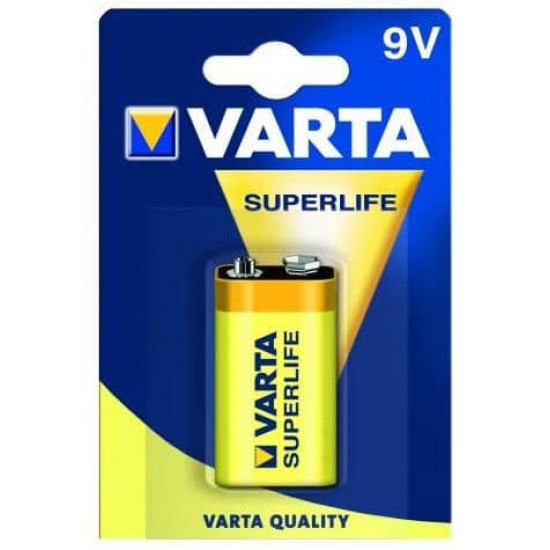 ელემენტი მარილოვანი VARTA Superlife 6LR61 9 V 1 ც ელექტრო აქსესუარები, წვრილი ტექნიკა ელემენტი მარილოვანი VARTA Superlife 6LR61 9 V 1 ც ეს არის ხარისხიანი ელემენტი,რომელიც გამოიყენება ფანრებზე,ფირის ჩამწერზე, პორტატული ტელევიზორებზე, სათამაშოებზე და სხვა მოწყობილობებზე ტექნიკური მახასიათებლები:• მწ ელემენტი მარილოვანი VARTA Superlife 6LR61 9 V 1 ც