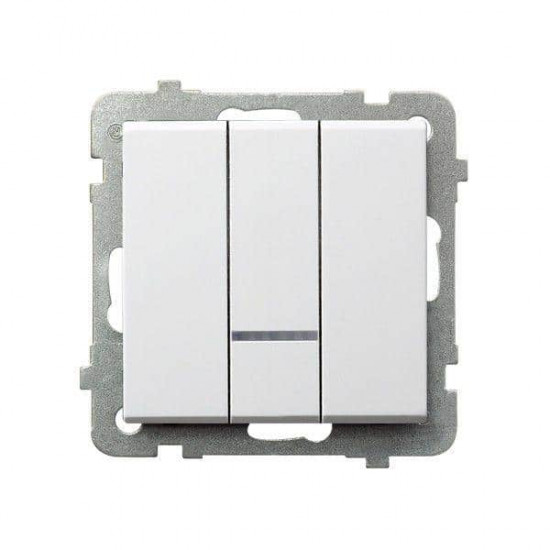 გადამრთველი განათებით Ospel13RS-m-00 3 კლავიშიანი ელექტრო აქსესუარები, წვრილი ტექნიკა Ospel არის პოლონური კომპანია, რომელიც 60 წელზე მეტხანს აწარმოებს ელექტროსამონტაჟო მოწყობილობებს. გადამრთველი განათებით Ospel13RS-m-00 3 კლავიშიანი
