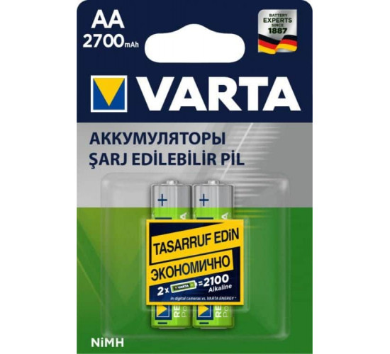 აკუმულატორი Varta AA 2700mAh NiMH 2 ც