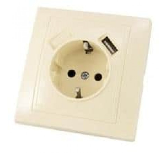 როზეტი დამიწებით plus USB TDM SQ1814-0140 1 განყოფილებიანი ელექტრო აქსესუარები, წვრილი ტექნიკა TDM Electric სთავაზობს თავის მომხმარებელს ხარისხიან, თანამედროვე და უსაფრთხო ელექტრომოწყობილობას. როზეტი დამიწებით plus USB TDM SQ1814-0140 1 განყოფილებიანი