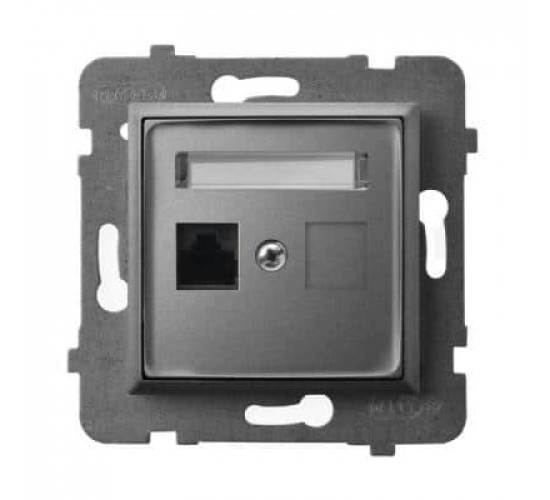 როზეტი კომპიუტერის GPK-1U-K-m-70 RJ45 Cat 5e 1 განყოფილებიანი ელექტრო აქსესუარები, წვრილი ტექნიკა Ospel არის პოლონური კომპანია, რომელიც 60 წელზე მეტხანს აწარმოებს ელექტროსამონტაჟო მოწყობილობებს. როზეტი კომპიუტერის GPK-1U-K-m-70 RJ45 Cat 5e 1 განყოფილებიანი