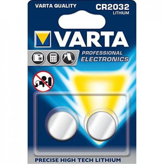 ელემენტი ლითიუმის VARTA CR2032 3V 2 ც ელექტრო აქსესუარები, წვრილი ტექნიკა ელემენტი ლითიუმის VARTA CR2032 3V 2 ც ეს არის ხარისხიანი ელემენტი, რომელიც გამოიყენება მაჯის საათისთვის, ავტომანქანის პულტისთვის, სათამაშოებისთვის. ელემენტი ლითიუმის VARTA CR2032 3V 2 ც