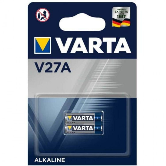 ელემენტი Varta Alkaline V27A 12V 2 ც ელექტრო აქსესუარები, წვრილი ტექნიკა Varta ელემენტები - ეს არის ენერგიის ოპტიმალური წყარო ნებისმიერი მოწყობილობისთვის, განკუთნილია ყოველდღიური გამოყენებისთვის - სათამაშოები, დისტანციური მართვის პულტები, ციფრული კამერები და სხვა მოწყობილობები. ელემენტი Varta Alkaline V27A 12V 2 ც