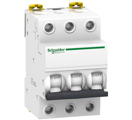 ავტომატური ამომრთველი Schneider Electric 6kA 10A 3P C A9K24310