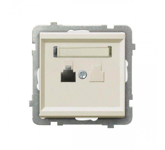 როზეტი ტელეფონის Ospel GPT-1R-m-27 1 განყოფილებიანი ელექტრო აქსესუარები, წვრილი ტექნიკა Ospel არის პოლონური კომპანია, რომელიც 60 წელზე მეტხანს აწარმოებს ელექტროსამონტაჟო მოწყობილობებს. როზეტი ტელეფონის Ospel GPT-1R-m-27 1 განყოფილებიანი