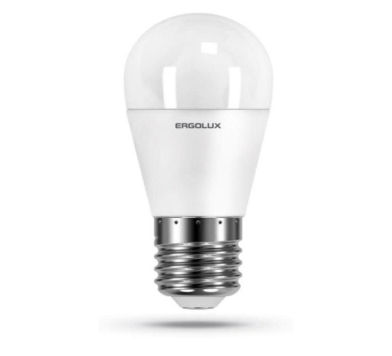 შუქდიოდური ნათურა Ergolux LED-G45-9W-E27-4K 4500K 9W E27