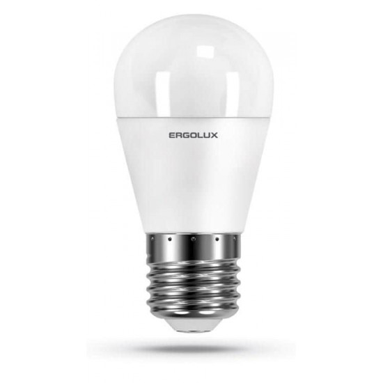 შუქდიოდური ნათურა Ergolux LED-G45-9W-E27-4K 4500K 9W E27 ელექტრო აქსესუარები, წვრილი ტექნიკა Ergolux-ის პროდუქცია გამოირჩევა არა მხოლოდ შესანიშნავი მახასიათებლებით და ხარისხით, არამედ ეფექტური დიზაინით. შუქდიოდური ნათურა Ergolux LED-G45-9W-E27-4K 4500K 9W E27