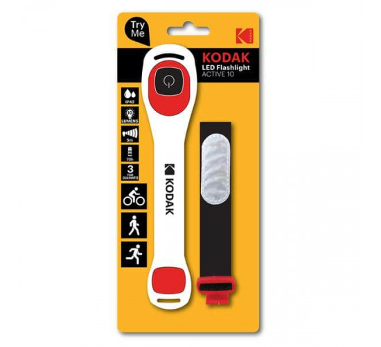 ფანარი Kodak LED FLASHLIGHT ACTIVE 10 lm ელექტრო აქსესუარები, წვრილი ტექნიკა ტექნიკური მახასიათებლები: • მწარმოებელი: Kodak • სიკაშკაშე: 10 lm • ელემენტის ტიპი: 2 x CR2032 • განათების 2 რეჟიმი • განათების მანძილი: 5 მ ფიზიკური პარამეტრები: • დაცვა: IP42 • მუშაობის ხანგრძლივობა: 70 სთ • ფერი: შავი, ფანარი Kodak LED FLASHLIGHT ACTIVE 10 lm