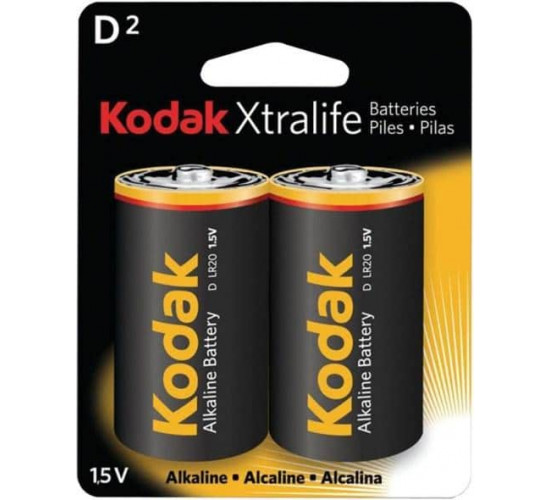 ელემენტი Kodak Xtralife 30952058 D Alkaline 2 ც
