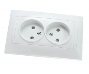 როზეტი შტორებით TDM Lama SQ1815-0012 2 განყოფილებიანი