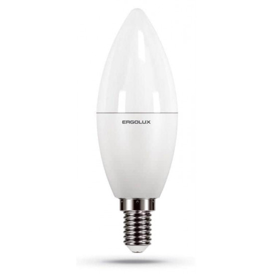 შუქდიოდური ნათურა Ergolux LED-C35-9W-E14-3K ელექტრო აქსესუარები, წვრილი ტექნიკა Ergolux-ის პროდუქცია გამოირჩევა არა მხოლოდ შესანიშნავი მახასიათებლებით და ხარისხით, არამედ ეფექტური დიზაინით. შუქდიოდური ნათურა Ergolux LED-C35-9W-E14-3K