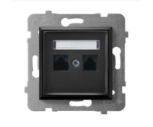 როზეტი კომპიუტერის CAT 5E GPK-2U-K-m-33 2 განყოფილებიანი