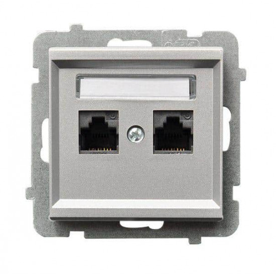 როზეტი კომპიუტერის CAT 5E 38 2 განყოფილებიანი ელექტრო აქსესუარები, წვრილი ტექნიკა Ospel არის პოლონური კომპანია, რომელიც 60 წელზე მეტხანს აწარმოებს ელექტროსამონტაჟო მოწყობილობებს. როზეტი კომპიუტერის CAT 5E 38 2 განყოფილებიანი