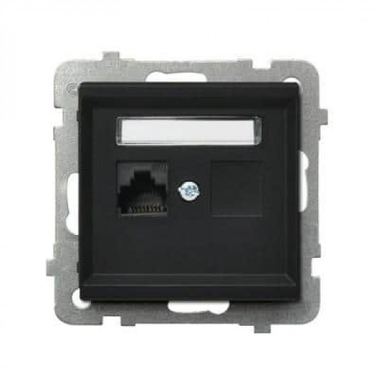 როზეტი კომპიუტერის Ospel GPK-1R-K-m-33 RJ45 Cat 5e 1 განყოფილებიანი ელექტრო აქსესუარები, წვრილი ტექნიკა Ospel არის პოლონური კომპანია, რომელიც 60 წელზე მეტხანს აწარმოებს ელექტროსამონტაჟო მოწყობილობებს. როზეტი კომპიუტერის Ospel GPK-1R-K-m-33 RJ45 Cat 5e 1 განყოფილებიანი