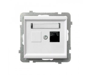 როზეტი კომპიუტერის Ospel GPK-1R-K-m-00 RJ45 Cat 5e 1 განყოფილებიანი