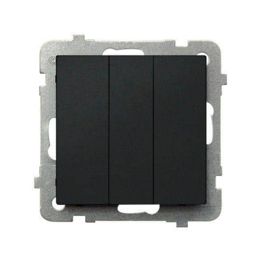 გადამრთველი Ospel13R-m-33 3 კლავიშიანი ელექტრო აქსესუარები, წვრილი ტექნიკა Ospel არის პოლონური კომპანია, რომელიც 60 წელზე მეტხანს აწარმოებს ელექტროსამონტაჟო მოწყობილობებს. გადამრთველი Ospel13R-m-33 3 კლავიშიანი