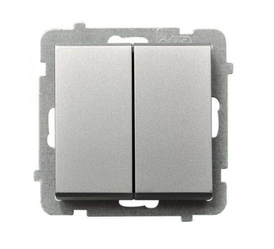 გადამრთველი Ospel2R-m-38 2 კლავიშიანი ელექტრო აქსესუარები, წვრილი ტექნიკა Ospel არის პოლონური კომპანია, რომელიც 60 წელზე მეტხანს აწარმოებს ელექტროსამონტაჟო მოწყობილობებს. გადამრთველი Ospel2R-m-38 2 კლავიშიანი