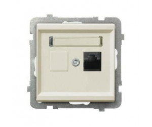 როზეტი კომპიუტერის GPK-1R-K-m-27 RJ45 Cat 5e 1 განყოფილებიანი