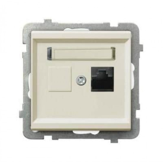 როზეტი კომპიუტერის GPK-1R-K-m-27 RJ45 Cat 5e 1 განყოფილებიანი ელექტრო აქსესუარები, წვრილი ტექნიკა Ospel არის პოლონური კომპანია, რომელიც 60 წელზე მეტხანს აწარმოებს ელექტროსამონტაჟო მოწყობილობებს. როზეტი კომპიუტერის GPK-1R-K-m-27 RJ45 Cat 5e 1 განყოფილებიანი