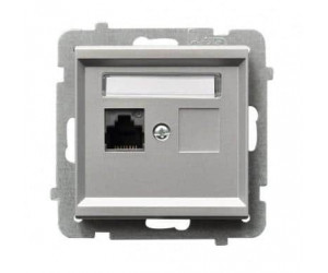 როზეტი კომპიუტერის Ospel GPK-1R-K-m-38 RJ45 Cat 5e 1 განყოფილებიანი