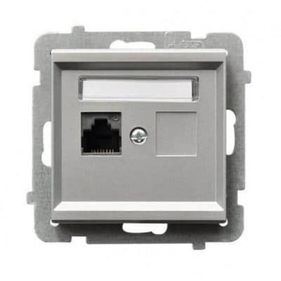 როზეტი კომპიუტერის Ospel GPK-1R-K-m-38 RJ45 Cat 5e 1 განყოფილებიანი ელექტრო აქსესუარები, წვრილი ტექნიკა Ospel არის პოლონური კომპანია, რომელიც 60 წელზე მეტხანს აწარმოებს ელექტროსამონტაჟო მოწყობილობებს. როზეტი კომპიუტერის Ospel GPK-1R-K-m-38 RJ45 Cat 5e 1 განყოფილებიანი