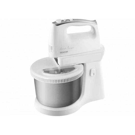 მიქსერი SHM 6206SS Mixer SENCOR მიქსერი ძირითადი მახასიათებლები: ტიპი: სტაციონალურისიმძლავრე: 500 Wჯამის მოცულობა: 2,5 ლსიჩქარის რეჟიმები: 5მახასიათებლები: ტურბო რეჟიმისიჩქარის კონტროლიპულსაციის ფუნქციაბრუნვავი ჯამინაკრებში შედის : სტანდარტული სადღვებიცომის მოსაზელი კაუჭიფიზიკური მახ მიქსერი SHM 6206SS Mixer SENCOR