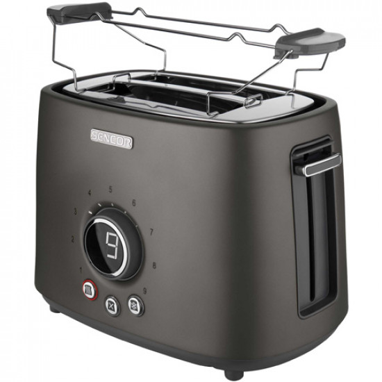 ტოსტერი Sencor STS 6058BK Toaster ტოსტერი ძირითადი მახასიათებლები: სიმძლავრე: 1000 Wტოსტების რაოდენობა: 2დაბრაწვის დონეების რაოდენობა: 9ფუნქციური მახასიათებლები:ტაიმერინამცეცების შემგროვებელიგალღობასადენის სათავსოგაცურების საწინააღმდეგო ფეხებიმარტივად წმენდადიტოსტების ავტომატური გასწორებაფიზიკ ტოსტერი Sencor STS 6058BK Toaster