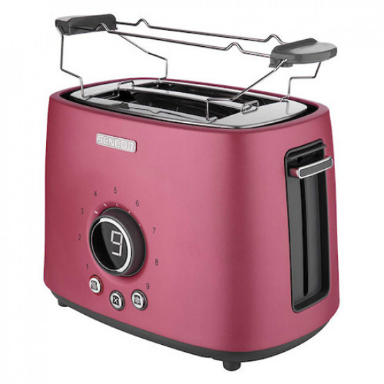 ტოსტერი Sencor STS 6054RD Toaster ტოსტერი ძირითადი მახასიათებლები: სიმძლავრე: 1000 Wტოსტების რაოდენობა: 2დაბრაწვის დონეების რაოდენობა: 9ფუნქციური მახასიათებლები:ტაიმერინამცეცების შემგროვებელიგალღობასადენის სათავსოგაცურების საწინააღმდეგო ფეხებიმარტივად წმენდადიტოსტების ავტომატური გასწორებაფიზიკ ტოსტერი Sencor STS 6054RD Toaster