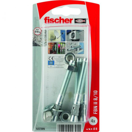 ანკერი Fischer FBN II K NV 8/10 4 ც. ხელსაწყოები, სამაგრები გრძელი ხრახნის და ორი სიღრმის სამაგრის წყალობით, ანკერი-ბოლტის Fischer FBN II, გამოყენების შესაძლებლობა ძალიან მოქნილია. ანკერი Fischer FBN II K NV 8-10 4 ც.