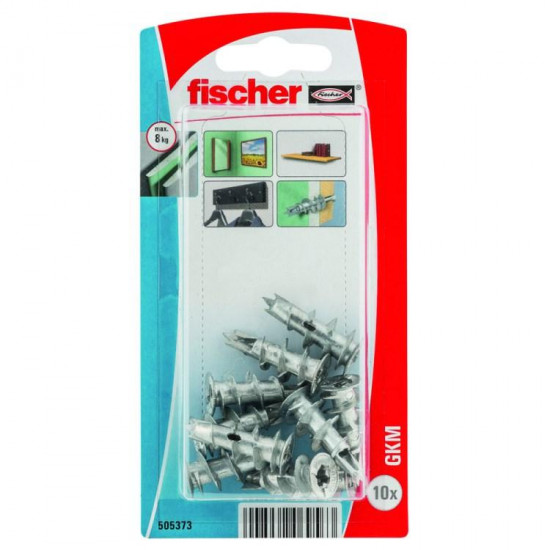 თაბაშირ-მუყაოს დიუბელი Fischer GK M 10 ც. ხელსაწყოები, სამაგრები თაბაშირ-მუყაოს დიუბელი Fischer GK, რომელიც დამზადებულია მაღალი ხარისხის ნეილონისგან. თაბაშირ-მუყაოს დიუბელი Fischer GK M 10 ც.