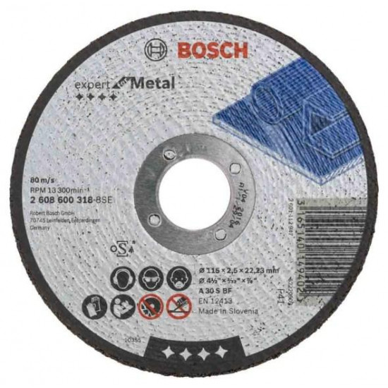 საჭრელი დისკი ლითონისთვის Bosch Expert for Metal 115x2.5x22.23 მმ ხელსაწყოები, ინსტრუმენტების მასალები body{margin:0;padding:8px;overflow:auto;width:100%;height:100%;} p{line-height:1. საჭრელი დისკი ლითონისთვის Bosch Expert for Metal 115x2.5x22.23 მმ