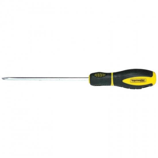 სახრახნისი ბრტყელი Topmaster 221576 6х100 მმ ხელსაწყოები, ხელის ინსტრუმენტები ტექნიკური მახასიათებლები:• მწარმოებელი: Topmaster ფიზიკური პარამეტრები:• ზომა: 6x100 მმ• სიგრძე: 205 მმ• მასალა: ფოლადი S2 დაცულია კოროზიისგან• წვერი მაგნიტური საფარით• ორფენიანი სახელური სახრახნისი ბრტყელი Topmaster 221576 6х100 მმ