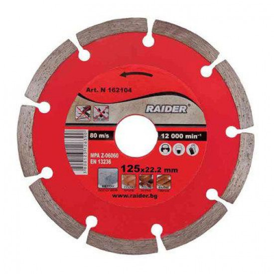 დისკო ალმასის Raider 115x22.2mm RD-DD01 ხელსაწყოები, ინსტრუმენტების მასალები დისკო ალმასის Raider 115x22. დისკო ალმასის Raider 115x22.2mm RD-DD01
