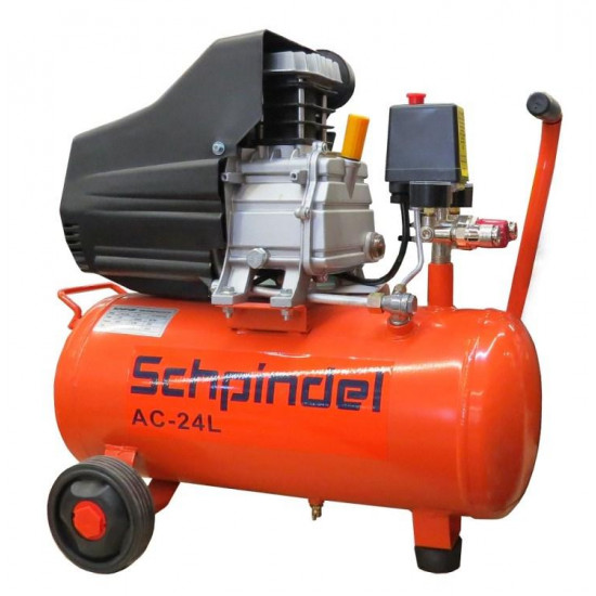 კომპრესორი Schpindel AC-24L 24 ლ ხელსაწყოები, ელექტრო ინსტრუმენტები ტექნიკური მახასიათებლები: • მწარმოებელი: Schpindel • სიმძლავრე: 2 ცხ/ძ დამატებითი მახასიათებლები: • ავზის მოცულობა: 24 ლ • წარმოებადობა: 198 ლ/წთ • წნევა: 8 bar • ბრუნვის სიხშირე: 2850 ბრ/წთ • ძაბვა: 220-240 V / 50-60 Hz ფიზიკური პ კომპრესორი Schpindel AC-24L 24 ლ