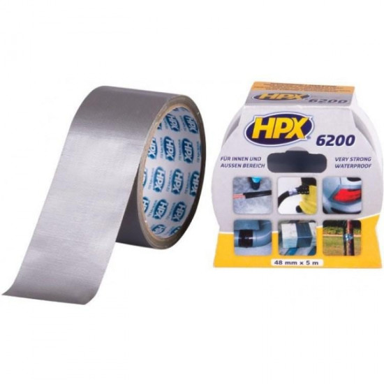 ლენტი სარემონტო HPX CB5005 48 მმ 5 მ ვერცხლისფერი ხელსაწყოები, სამშენებლო მოწყობილობები HPX CB5005 არის ძალიან მძლავრი, უნივერსალური მაღალხარისხიანი ლენტი მაღალი ადჰეზიით. ლენტი სარემონტო HPX CB5005 48 მმ 5 მ ვერცხლისფერი