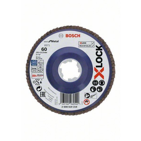დისკი სახეხი Bosch G60 X571 125 მმ. ხელსაწყოები, ინსტრუმენტების მასალები Bosch G60 X571 არის სახეხი დისკი, გააჩნია მაღალი წარმადობა და სიმტკიცე. დისკი სახეხი Bosch G60 X571 125 მმ.