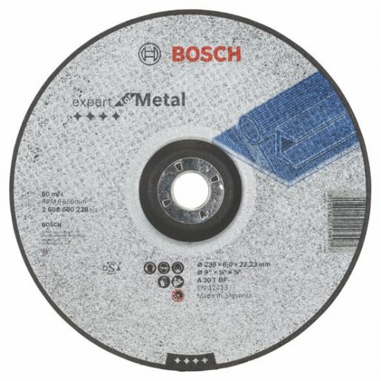 სახეხი დისკი ამოზნექილი ლითონისთვის Bosch Expert for Metal 230x6x22.23 მმ ხელსაწყოები, ინსტრუმენტების მასალები body{margin:0;padding:8px;overflow:auto;width:100%;height:100%;} p{line-height:1. სახეხი დისკი ამოზნექილი ლითონისთვის Bosch Expert for Metal 230x6x22.23 მმ