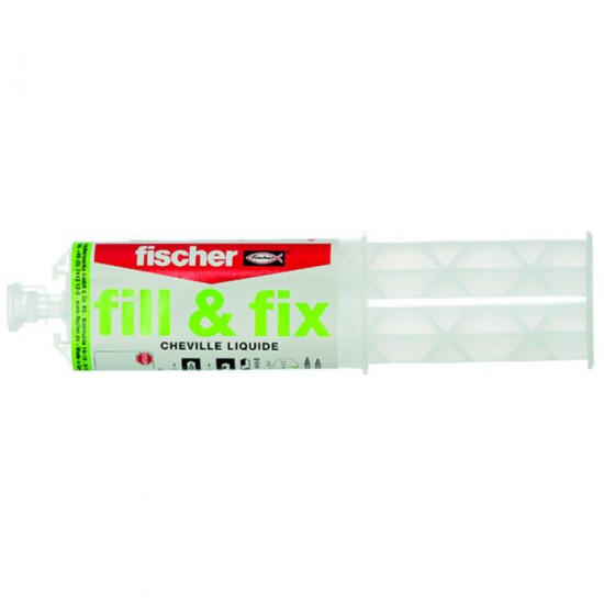 თხევადი დიუბელი Fill&Fix K (F) ხელსაწყოები, სამაგრები თხევადი დიუბელი, რომელიც იდეალურად გამოდგება გაბურღული ნაწილების რემონტისთვის და გამყარებისთვის, ასევე მსუბუქი ნივთების ფიქსაციისთვის რთულ სამშენებლო მასალებში. თხევადი დიუბელი Fill&Fix K (F)