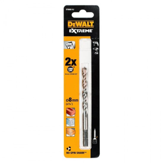 ბურღი ბეტონის DeWalt EXTREME DT6682-XJ 8x120 მმ ხელსაწყოები, ინსტრუმენტების მასალები ტექნიკური მახასიათებლები:• მწარმოებელი: DeWalt• სიგრძე: 120 მმ• დიამეტრი: 8 მმ• სამაგრი: 3 წახნაგოვანი ბურღი ბეტონის DeWalt EXTREME DT6682-XJ 8x120 მმ