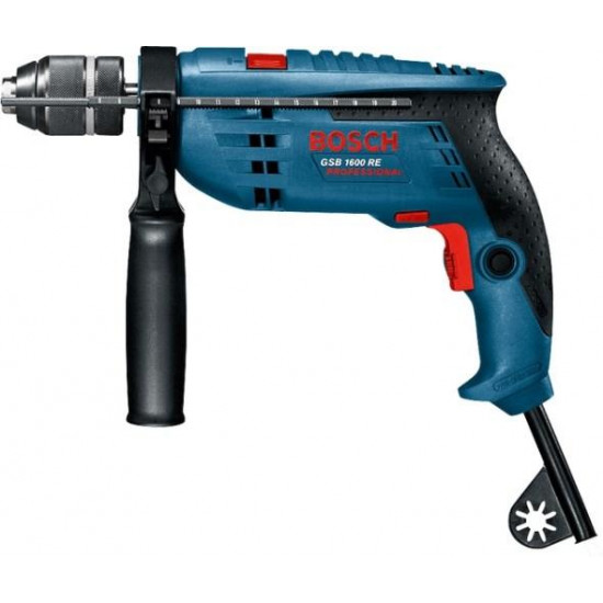 დარტყმითი დრელი Bosch GSB 1600 RE Professional 701W ხელსაწყოები, ელექტრო ინსტრუმენტები დარტყმითი დრელი Bosch GSB 1600 RE Professional 701W Bosch GSB 1600 RE Professional 701W გამოირჩევა მაღალი ხარისხით და წარმოებადობით. დარტყმითი დრელი Bosch GSB 1600 RE Professional 701W