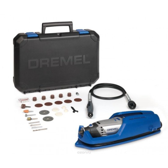 მრავალფუნქციური ინსტრუმენტი Dremel 3000-1/25 F0133000JT 130W ხელსაწყოები, ელექტრო ინსტრუმენტები მრავალფუნქციური ინსტრუმენტი Dremel 3000-1/25 F0133000JT 130W ეს მულტიფუნქციური ინსტრუმენტი გამოიყენება ჭრისთვის, გრავირებისთვის, ფრეზირებისთვის, აბრაზიული დამუშავებისთვის, გახეხვისთვის, ასალესად, პოლირებ მრავალფუნქციური ინსტრუმენტი Dremel 3000-1-25 F0133000JT 130W