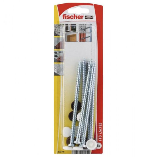 თვითმჭრელი Fischer FFS 7.5x132 T30 6 ც 532746 ხელსაწყოები, სამაგრები ეს არის უნივერსალური თვითმჭრელი დამალული თავით, რომელიც განკუთვნილია როგორც ლითონისთვის, ასევე ხისთვის. თვითმჭრელი Fischer FFS 7.5x132 T30 6 ც 532746