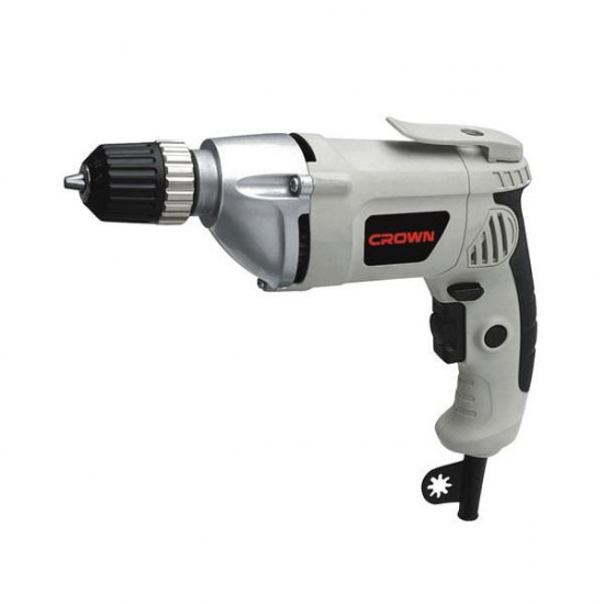 დრელი Crown CT10076 600W ხელსაწყოები, ელექტრო ინსტრუმენტები ლითონის რედუქტორი, ჩართვის რილაკის ბლოკირება, რეზინით დაფარული სახელუირ, მცირე ზომა და მსუბუქი წონა უზრუნველყოფენ მაღალ წარმოებადობას. დრელი Crown CT10076 600W